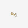 Luke oval diamond piercing