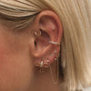 Mike diamond hoop piercing