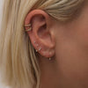 Langston stud diamond piercing