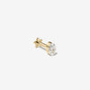 Luke oval diamond piercing