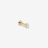 Luke oval diamond piercing