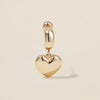 Bug heart charm piercing