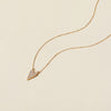 Brulee crystal heart necklace