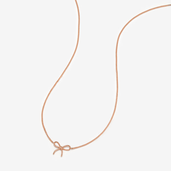 Ace baby bow necklace