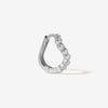 Alfred diamond hoop piercing
