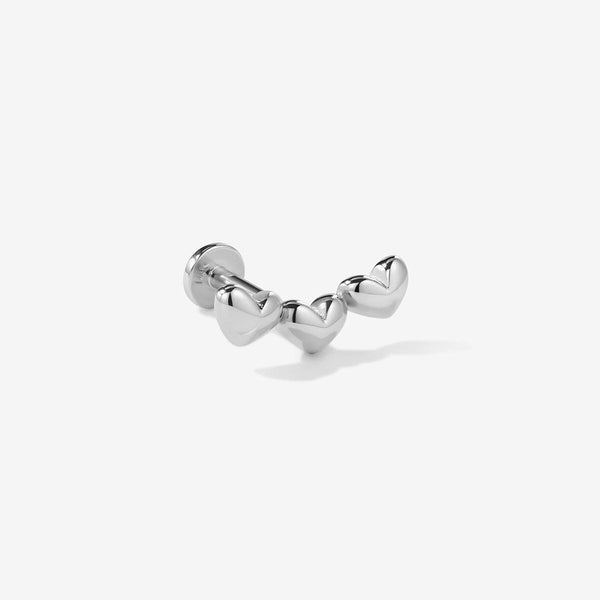 Allen triple micro heart piercing