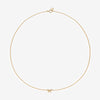 Atticus micro bow necklace