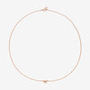 Atticus micro bow necklace