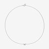 Atticus micro bow necklace