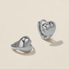 Boo heart mini huggie earrings