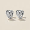 Boo heart mini huggie earrings