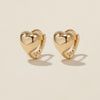 Boo heart mini huggie earrings