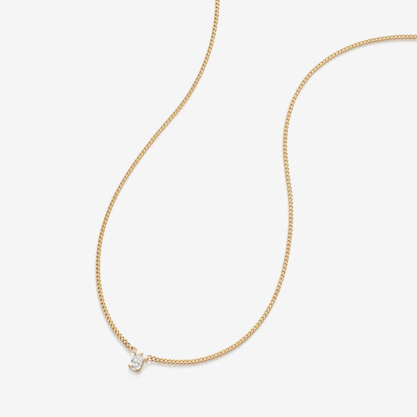 Bradd pear diamond necklace