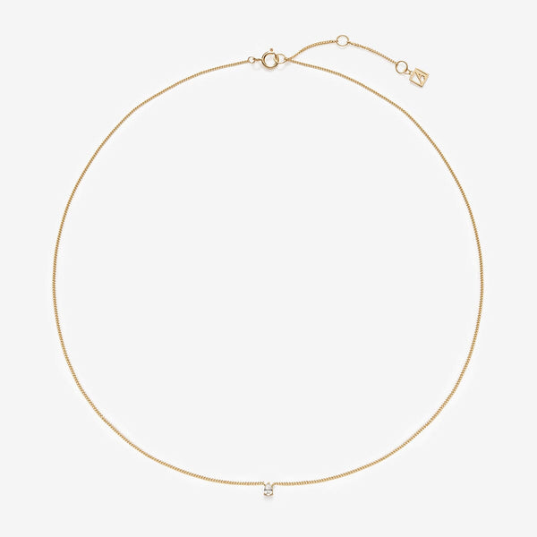 Bradd pear diamond necklace