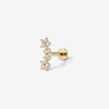Brody triple micro flower piercing