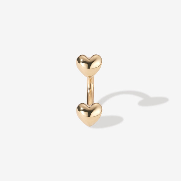Fabio heart u hoop piercing
