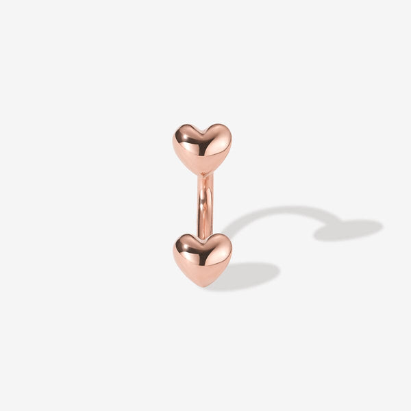Fabio heart u hoop piercing