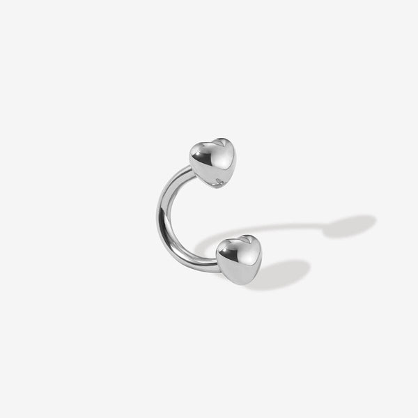 Fabio heart u hoop piercing