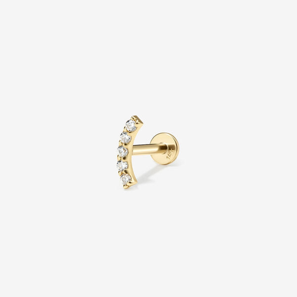 Finn diamond contour piercing