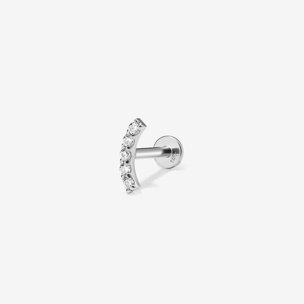 Finn diamond contour piercing