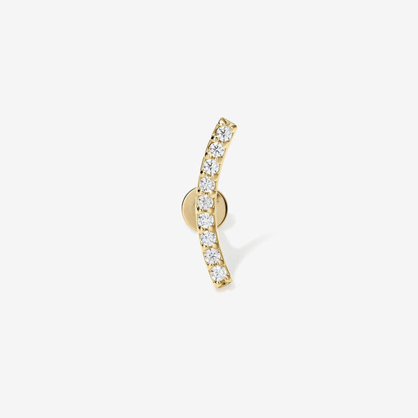 Finn diamond contour piercing
