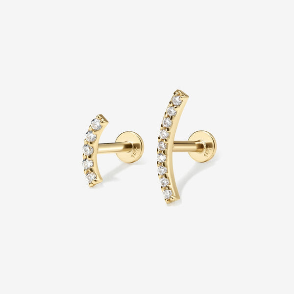 Finn diamond contour piercing