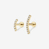 Finn diamond contour piercing