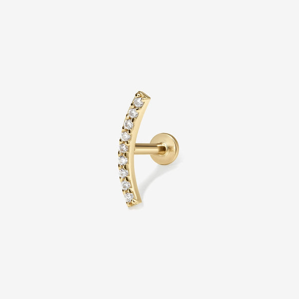 Finn diamond contour piercing