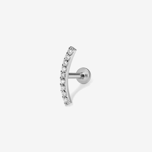 Finn diamond contour piercing