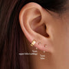Frankie diamond u hoop earrings