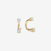 Frankie diamond u hoop earrings