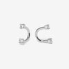 Frankie diamond u hoop earrings