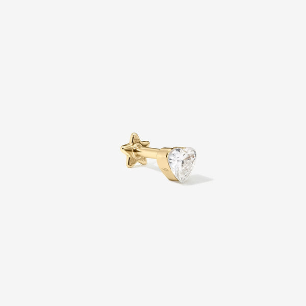 Clark heart diamond piercing