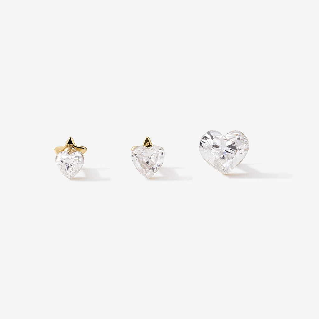 Clark heart diamond piercing
