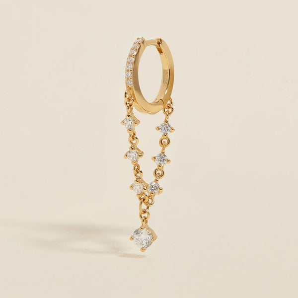 Idris chain hoop earring