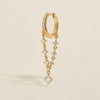 Idris chain hoop earring