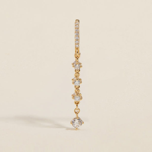 Idris chain hoop earring