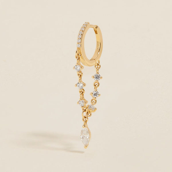Jacob chain hoop earring