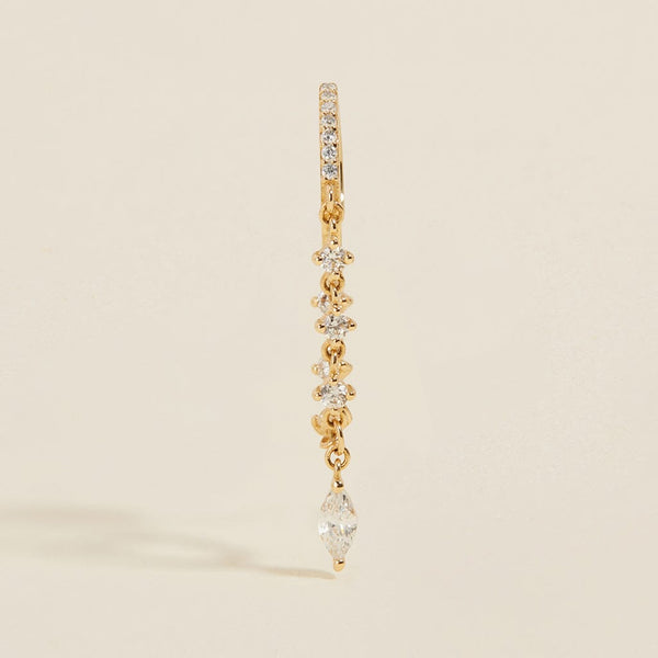 Jacob chain hoop earring