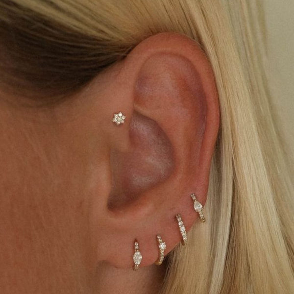 Joey micro flower piercing