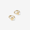 Justin micro heart huggie earrings