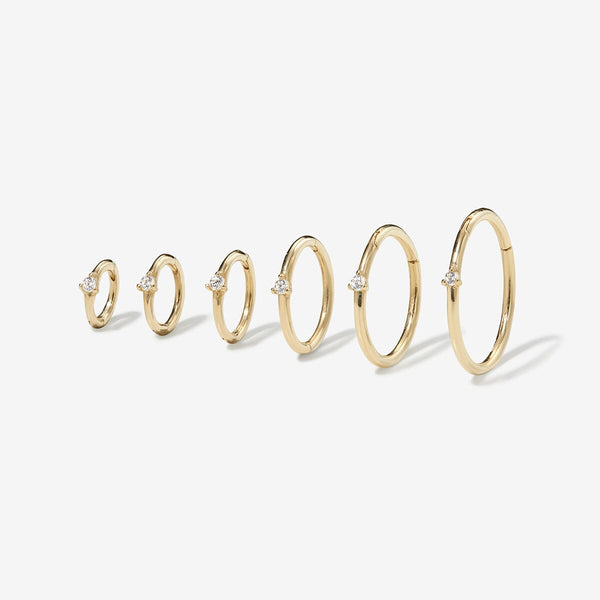 Cloud diamond clicker hoop