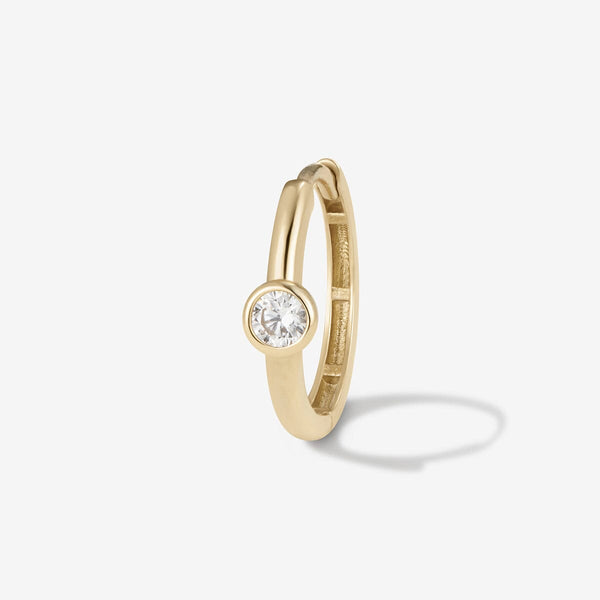 Lotto diamond hoop piercing
