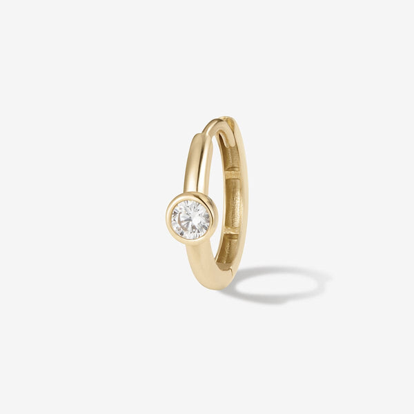 Lotto diamond hoop piercing