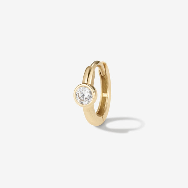 Lotto diamond hoop piercing