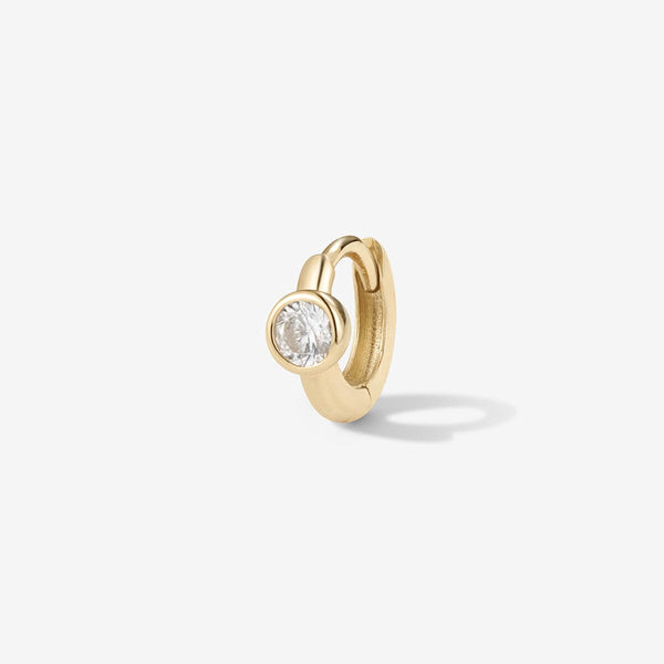 Lotto diamond hoop piercing