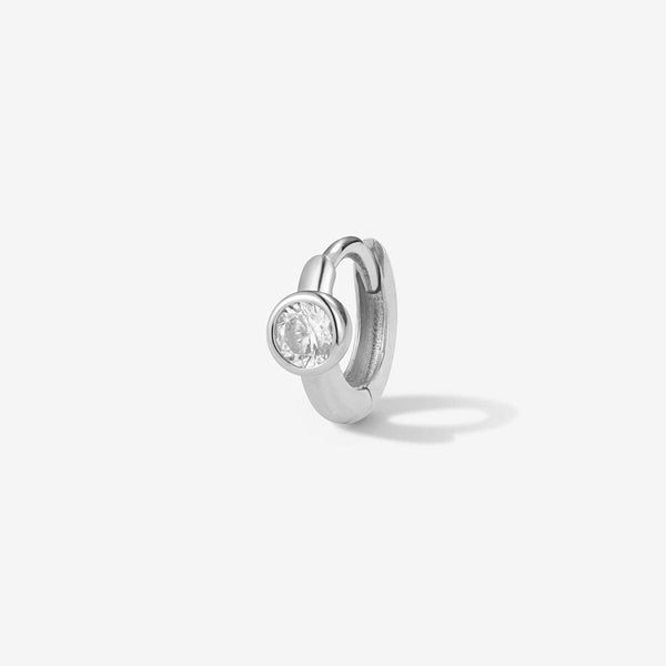 Lotto diamond hoop piercing