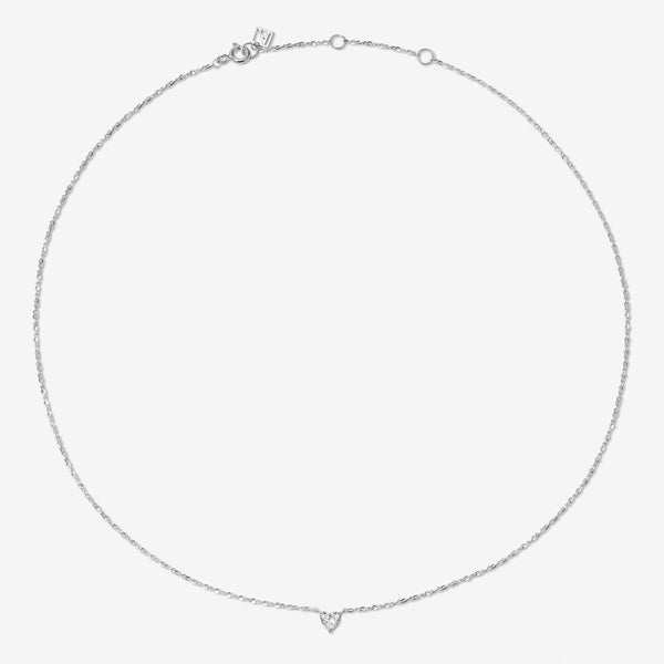 Luca heart diamond necklace