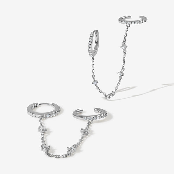Olsen chained cuff earrings