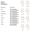 Finn diamond contour piercing